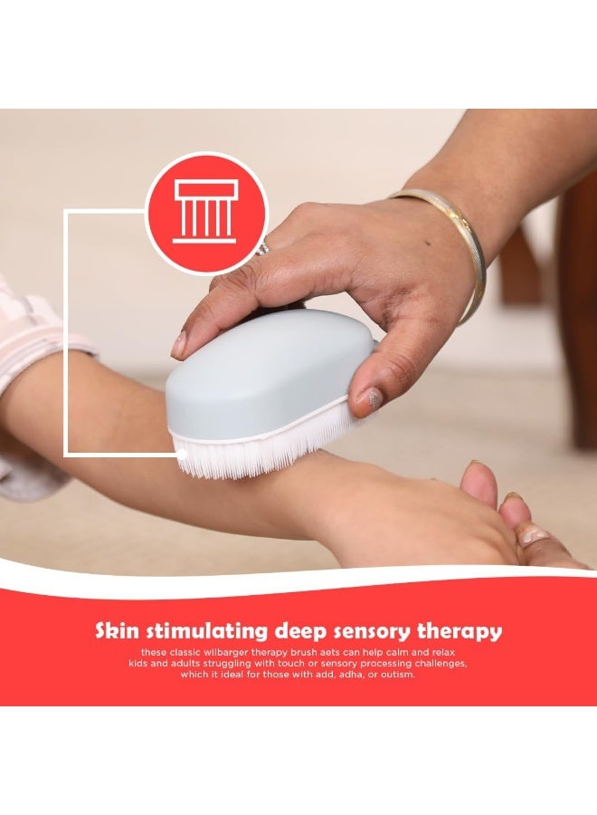 abley's Therapy Brush, Deep Pressure Stimulation, Sensory Processing Support (Pink) - Image 3